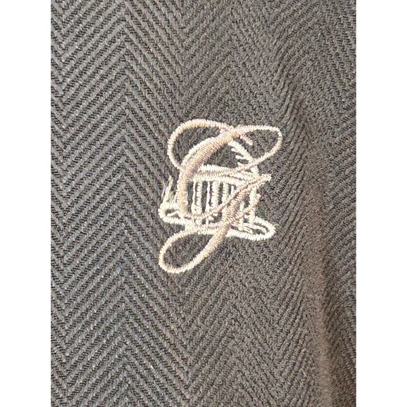 Men’s Charcoal Gray Herringbone Quarter Zip Pullover XXL - Picture 3 of 4